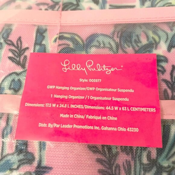Lily Pulitzer hanging organizer Lilac Rose Out Of Office Sealed - Picture 2 of 14